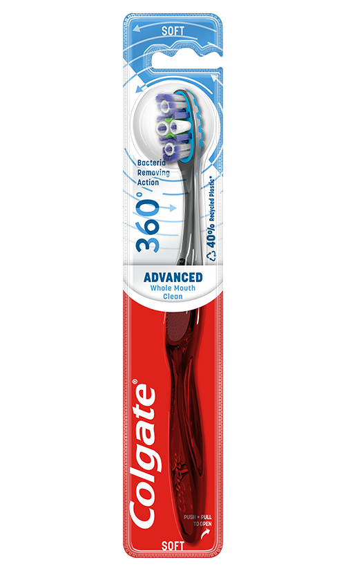 Colgate® 360° Advanced Szczoteczka do zębów średnia Soft
