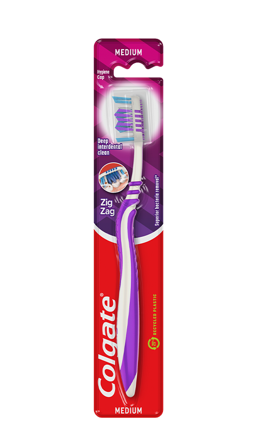 Colgate® ZigZag Szczoteczka do zębów średnia MEDIUM 1 sztuka