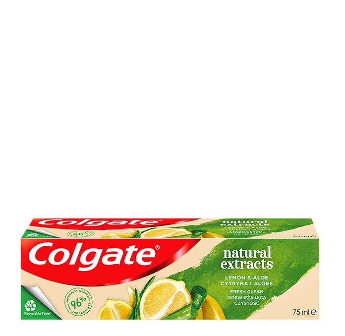 Colgate® Natural Extracts Lemon & Aloe Pasta do zębów z fluorem 75 ml