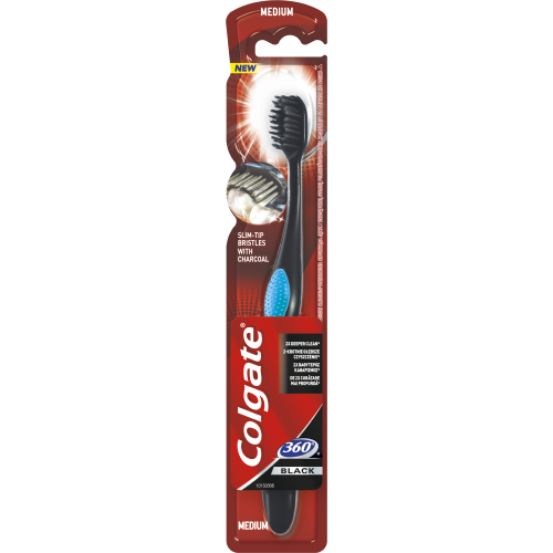 Szczoteczka Do Zębów Colgate 360° Black Średnia