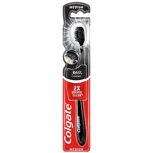 Szczoteczka Do Zębów Colgate 360° Black Średnia