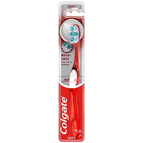 Szczoteczka Do Zębów Colgate 360° Advanced Whitening Miękka