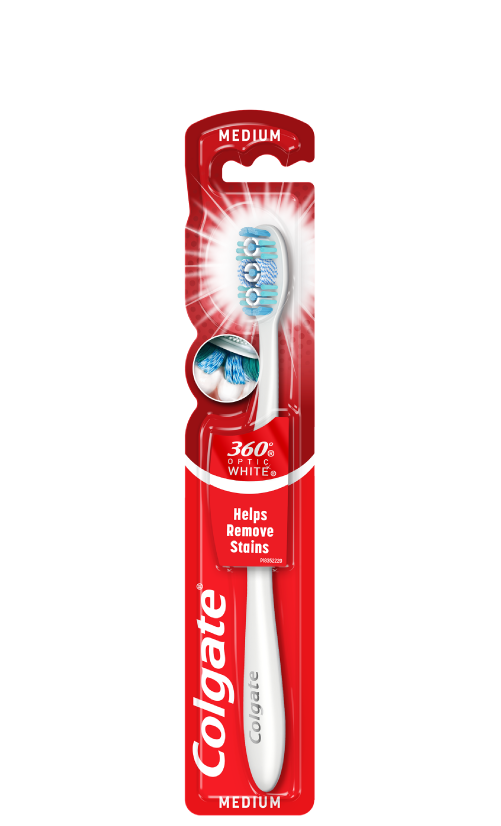Colgate® 360° Max White One Szczoteczka do zębów średnia MEDIUM