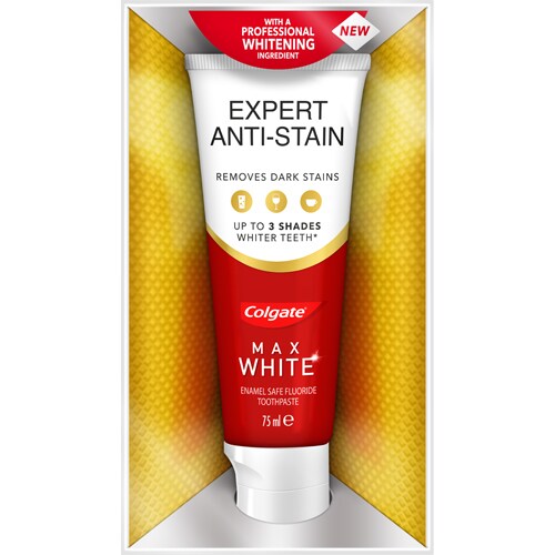 Wybielająca Pasta Do Zębów Colgate Max White Expert Anti Stain 75 Ml