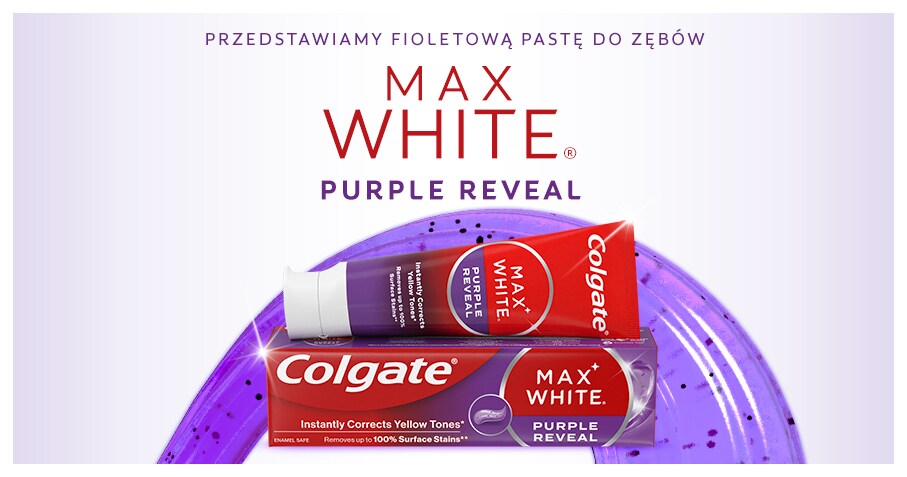 pasta de dientes Colgate Max White Purple Reveal