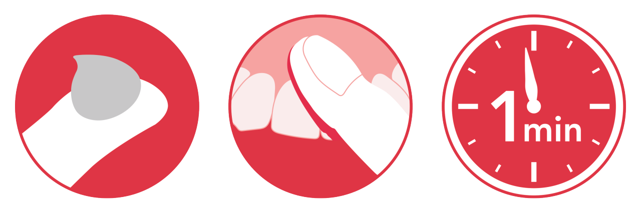 instrukcja aplikacji pasty znoszącej nadwrażliwość zębów